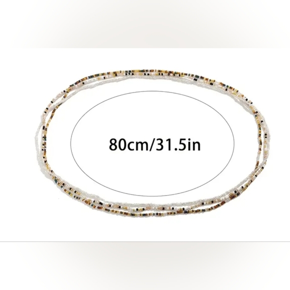 2 For $25! New! Multicolor Beaded Waist Chain New! - Picture 3 of 3